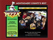 Tablet Screenshot of mapleglenpizza.com